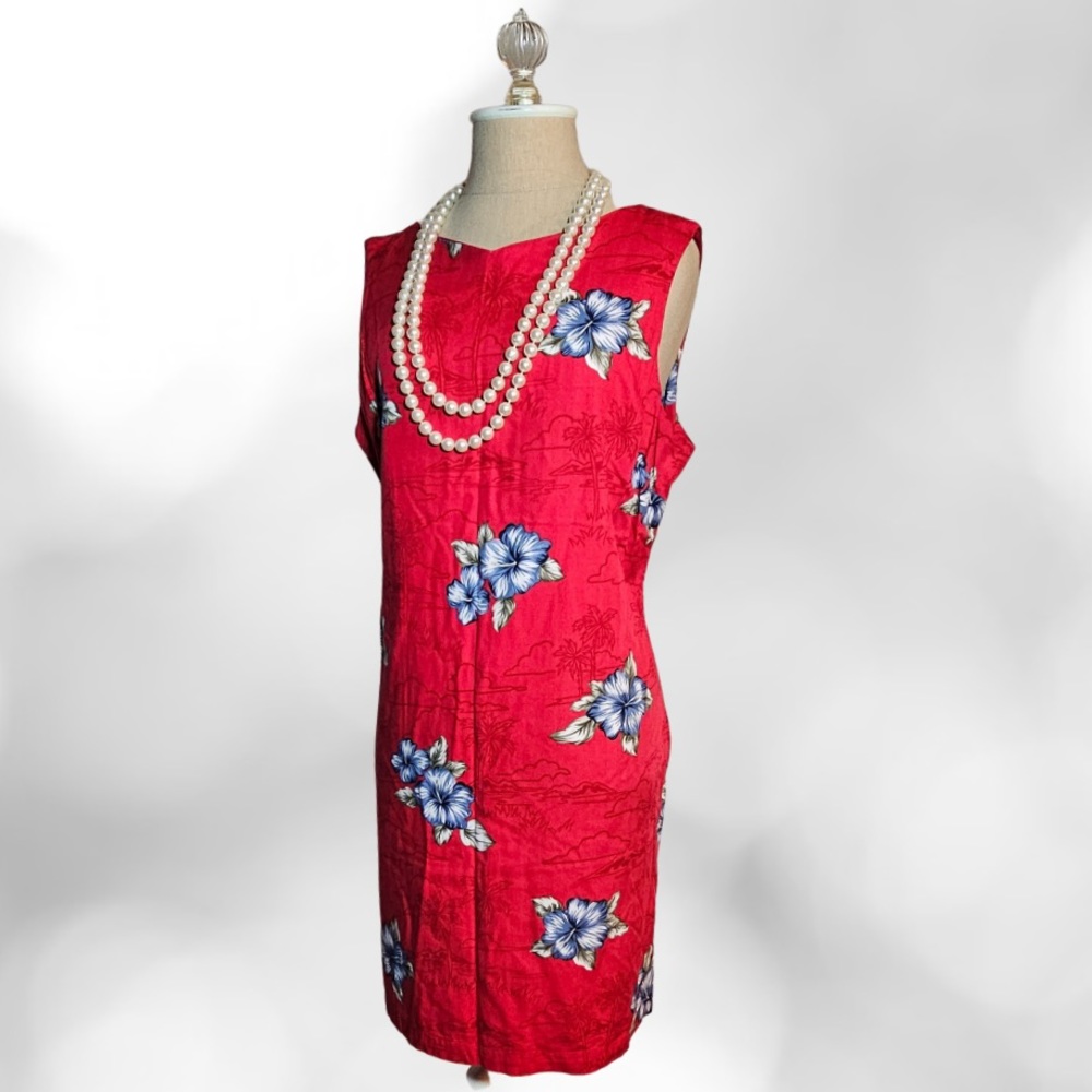 NWOT Caribbean Joe Sleeveless Summer Sheath Floral Dress Size PL